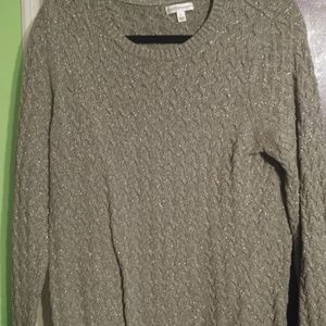 Croft & Barrow silver sweater